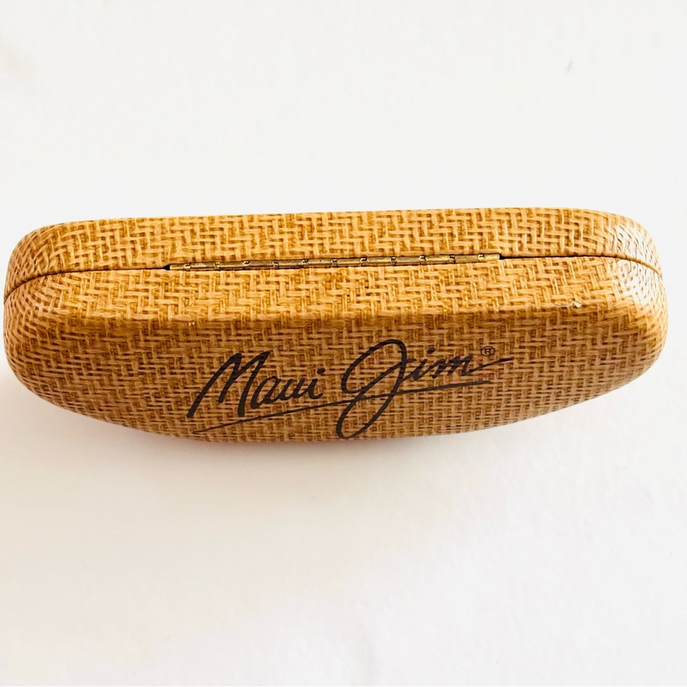 Maui Jim Empty Glasses Case Hardshell Protection Case Unisex Tan Pre-Owned - Picture 11 of 14